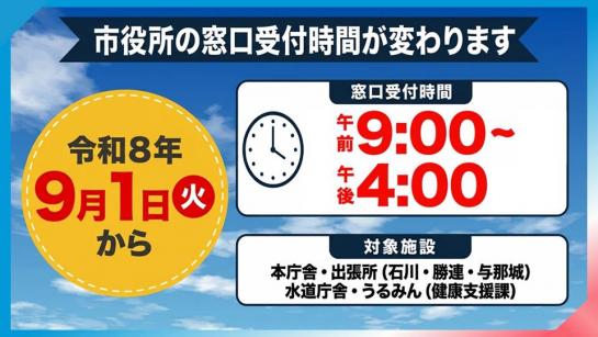 窓口時短