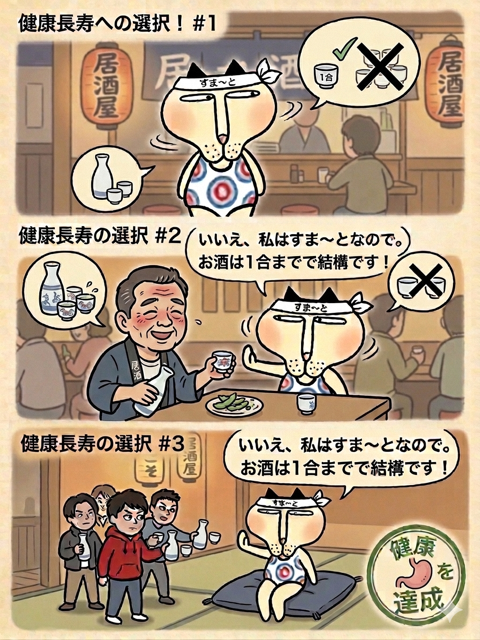 お酒は１合で結構です