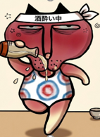 酒酔い中イラスト