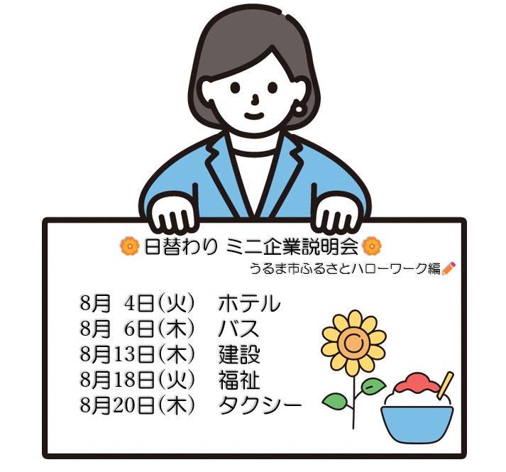 ＬＩＮＥ掲載ミニ企業説明会（8月）