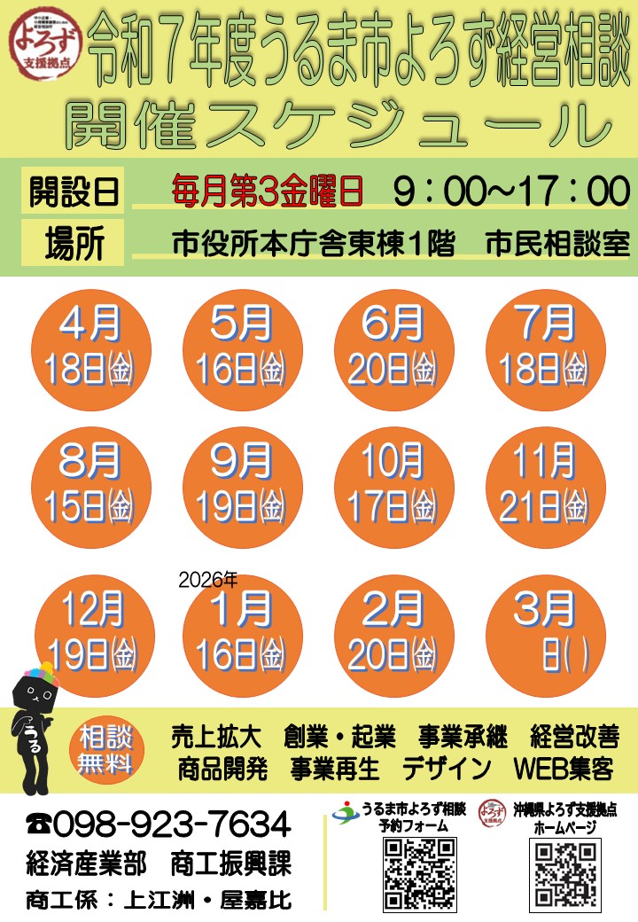 よろずR7スケジュール