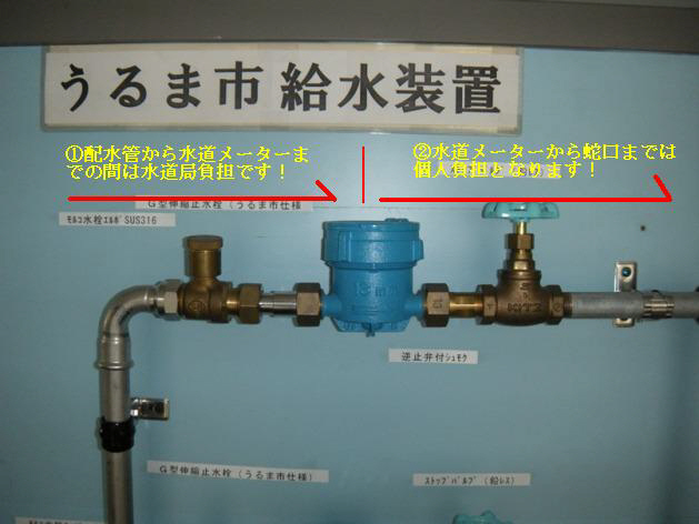 うるま市給水装置