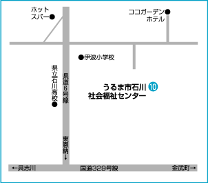 石川地域の公共施設のマップ3