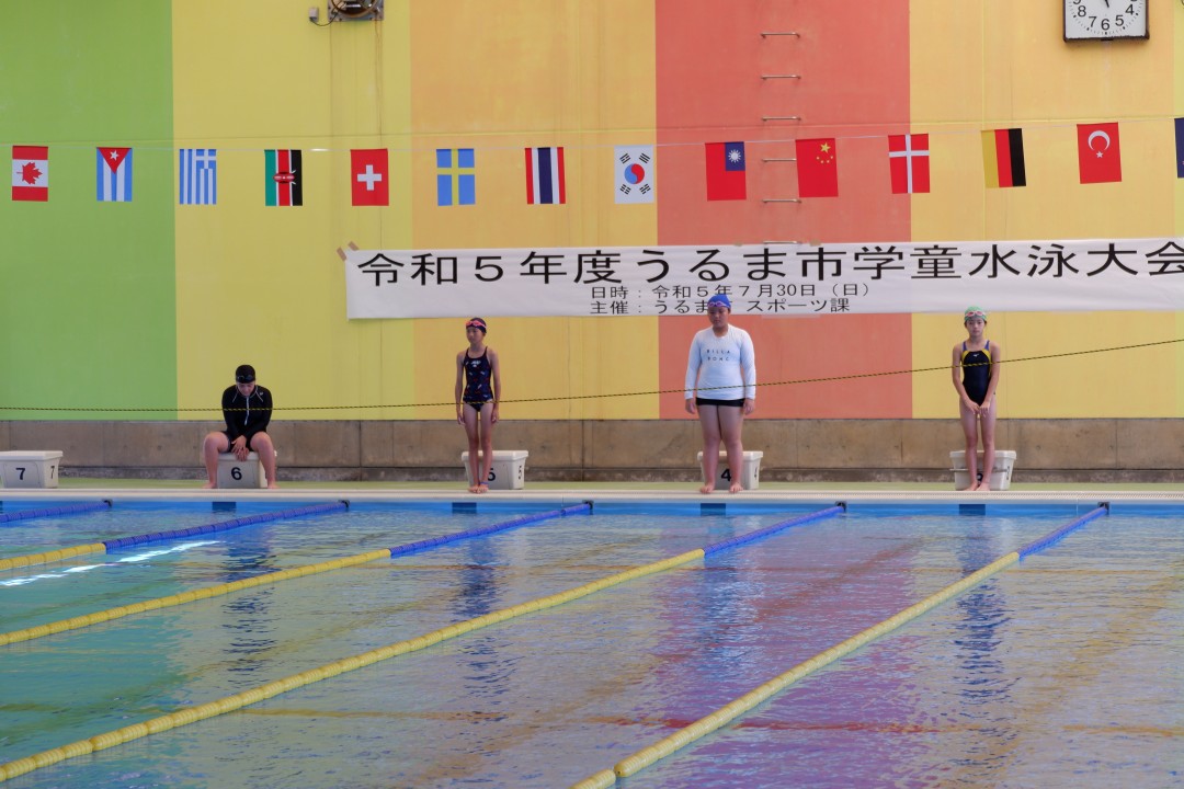 うるま市学童水泳大会の様子1