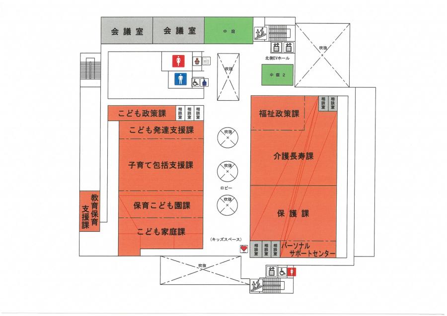 東棟2階
