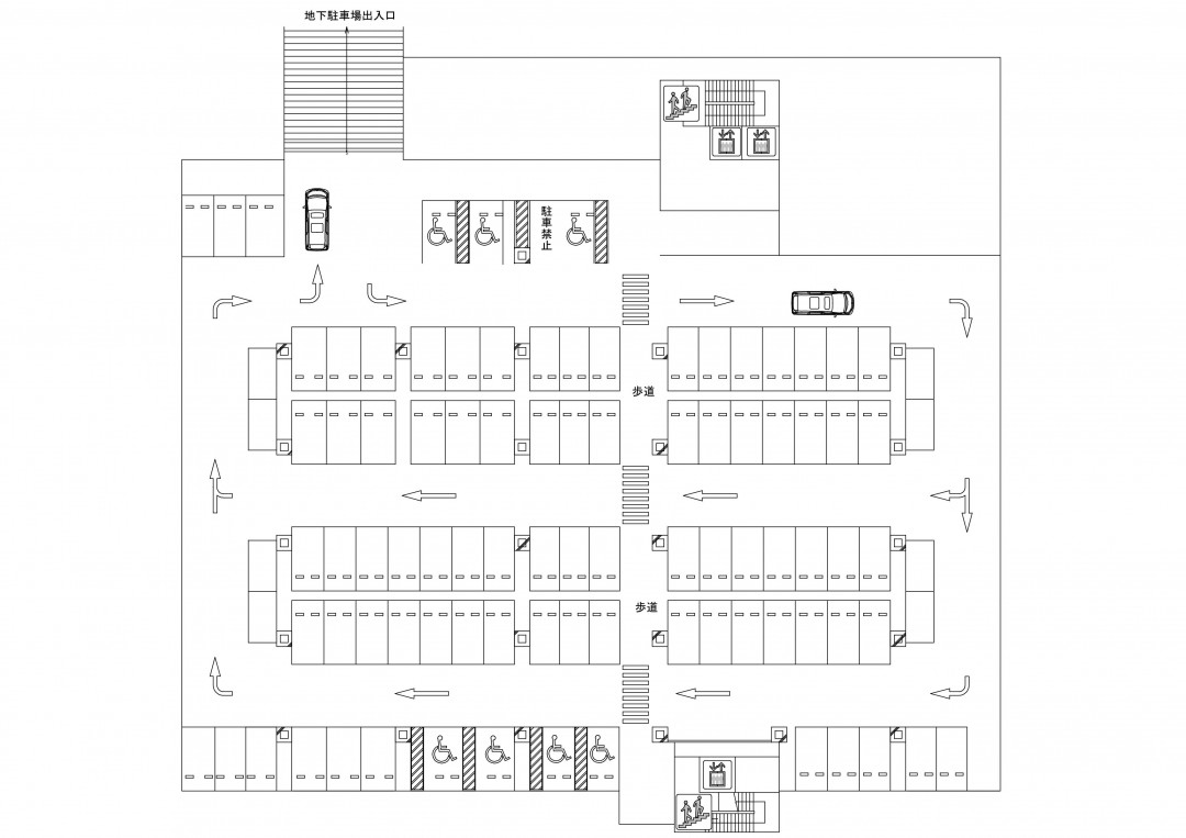 東棟地下フロア見取り図