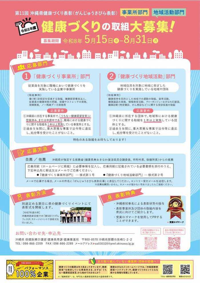 がんじゅうさびら表彰裏
