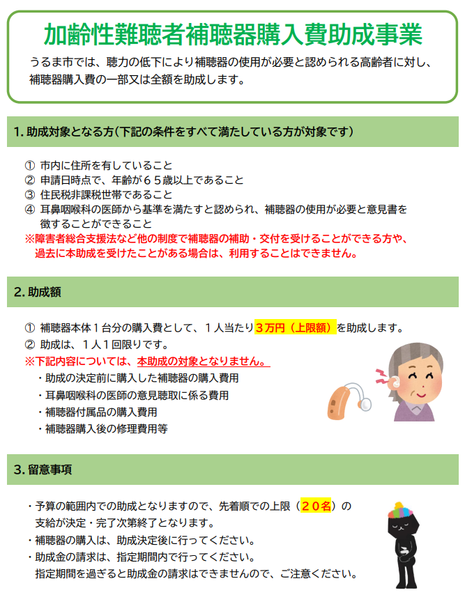 補聴器助成事業