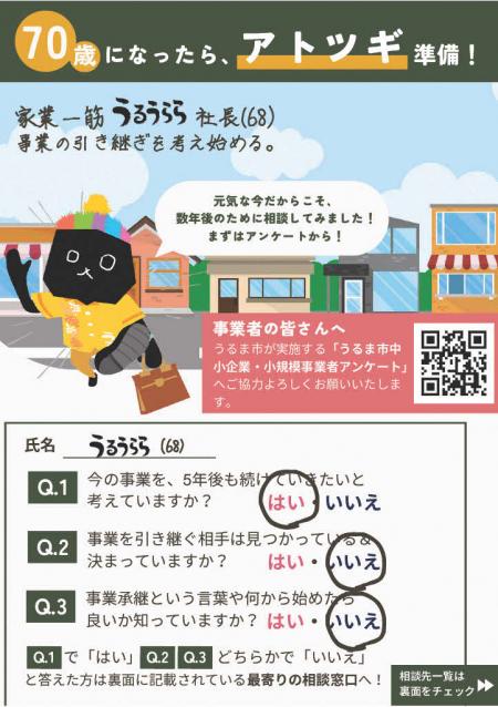 アンケートチラシ