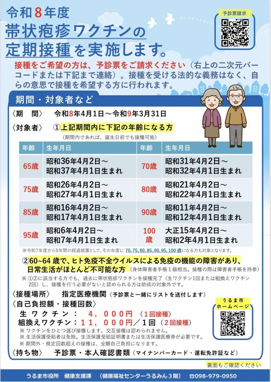 R8帯状疱疹チラシ表