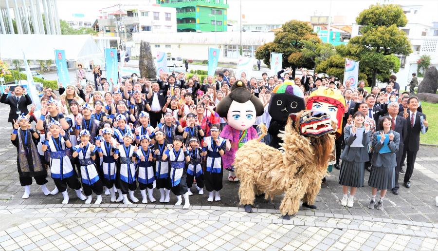 みんなで撮影