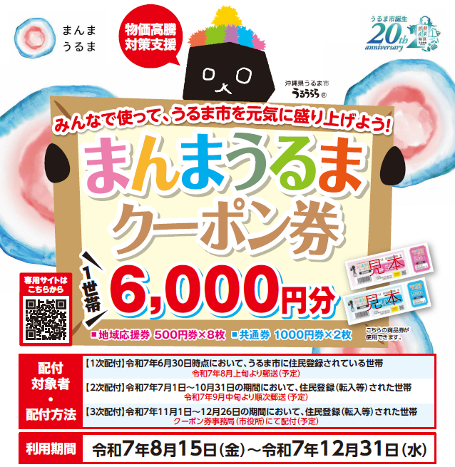 まんまうるまクーポンポスター切り抜き