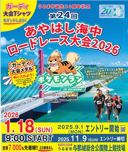 第２４回あやはし海中ロードレース大会　要項表紙