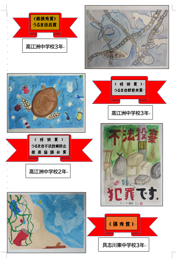 絵画受賞中学生