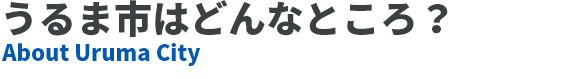 うるま市はどんなところ？